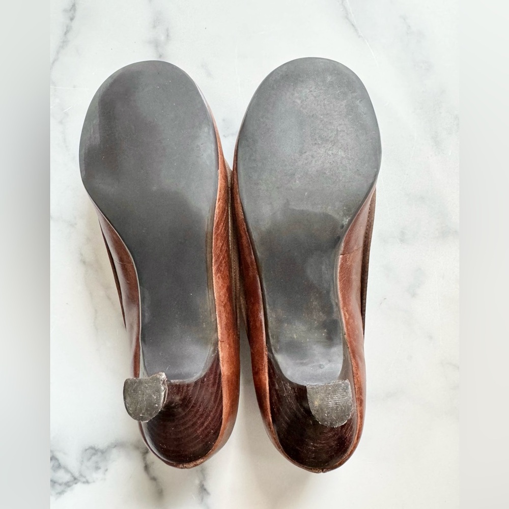 Steve Madden Brown Leather High Heels - Picture 3 of 8